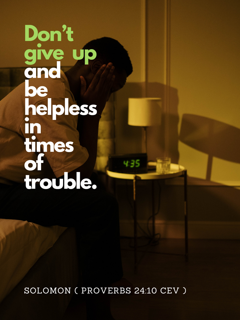 r122 christian canvas art dont give up guy