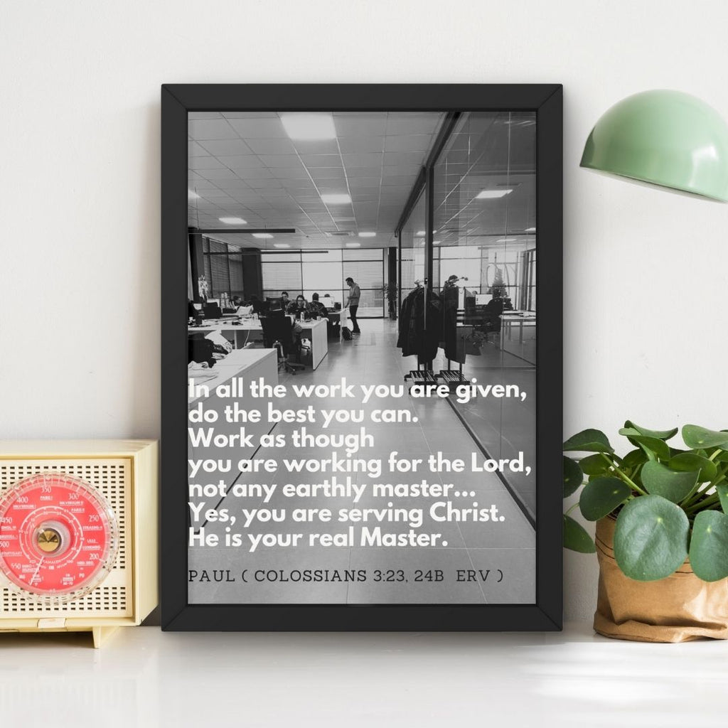 Work For Christ Not Man - Desktop - Official R122