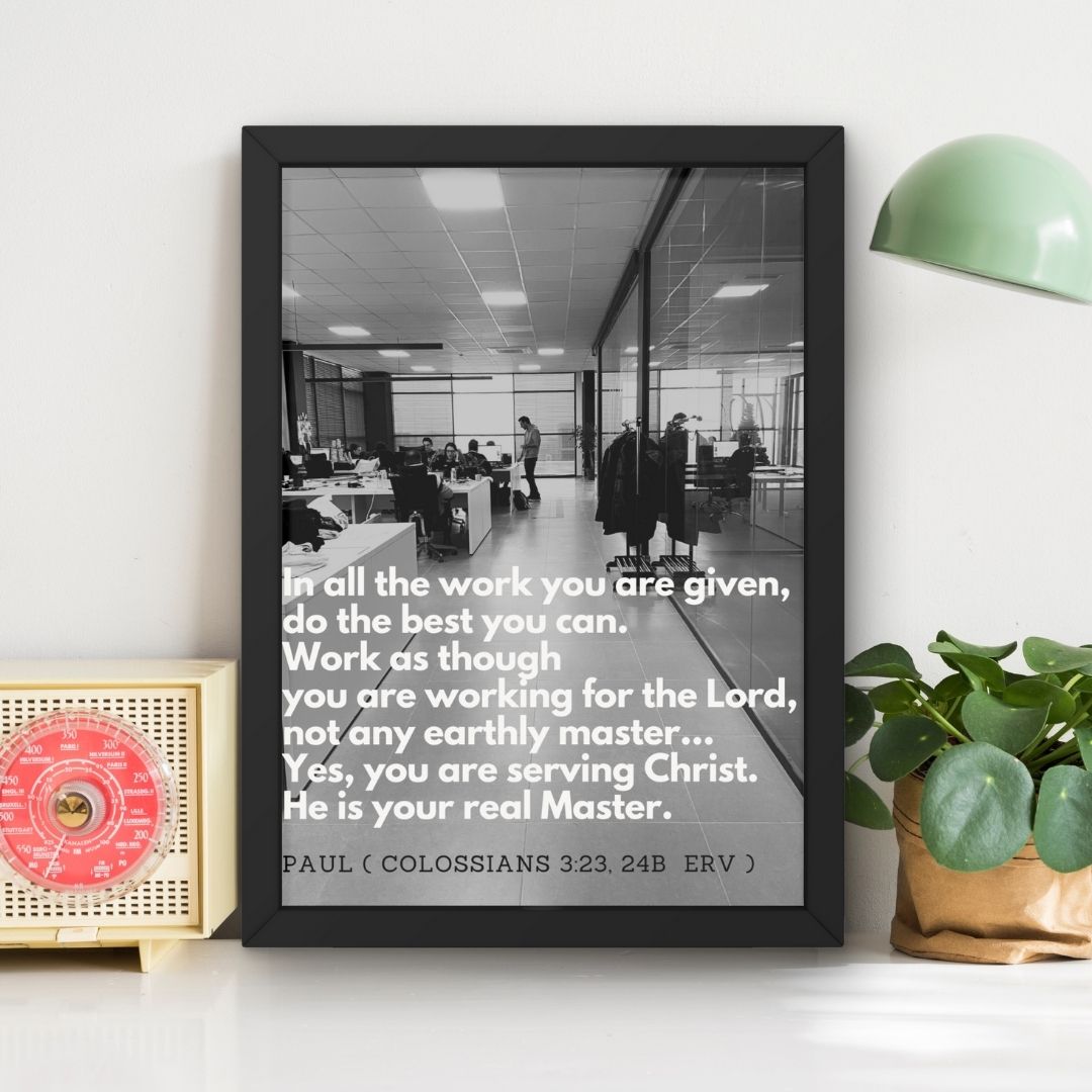 Work For Christ Not Man - Desktop - Official R122