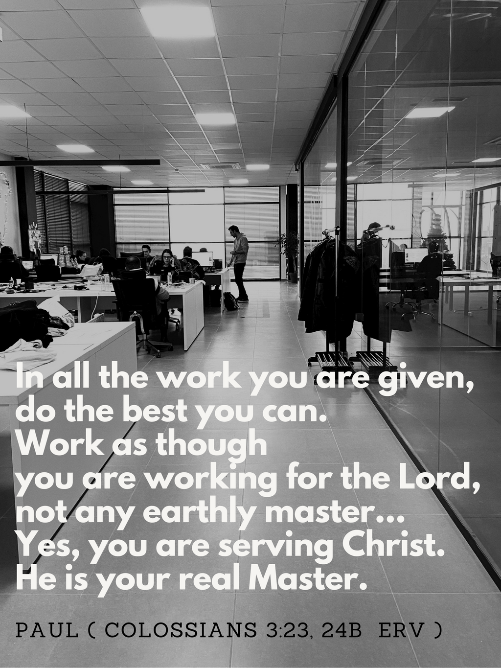 Work For Christ Not Man - Desktop - Official R122